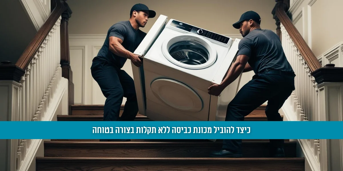 כיצד להוביל מכונת כביסה ללא תקלות בצורה בטוחה